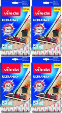 4x Mop płaski Vileda Ultramax - końcówka