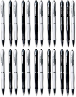 24x Długopis automatyczny Penmate, Sorento, 0.7mm, wkład niebieski, mix kolorów obudowy