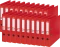 20x Segregator Esselte No.1 Power, A4, szerokość grzbietu 50mm, do 350 kartek, czerwony