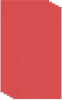 5x Przekładki kartonowe wąskie Donau, 1/3 A4, 100 kart, czerwony