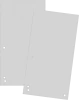 2x Przekładki kartonowe wąskie Donau, 1/3 A4, 100 kart, szary