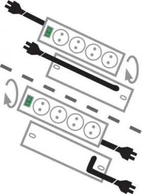 3x Listwa zasilająca z wyłącznikiem Brennenstuhl Primera Line, 2m, 10 gniazd, czarny