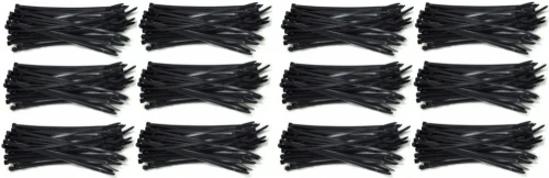 12x Opaska zaciskowa Trytytka Erko, 2.5x150mm, 100 sztuk, czarny