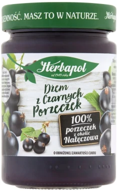 4x Dżem Herbapol, czarna porzeczka, niskosłodzony, 280g