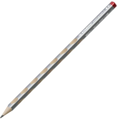 12x Ołówek Stabilo EASYgraph S Metallic, HB, cienki, dla praworęcznych, srebrny
