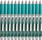 12x Pióro kulkowe automatyczne Pentel Energel BL-77, 0.7mm, turkusowy