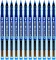 12x Pióro kulkowe kapilarne Leviatan CFR-155NP, 0.5mm, niebieski