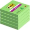 5x Karteczki samoprzylepne Post-it Super Sticky, 76x76 mm, 90 karteczek, zielony