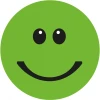 5x Etykiety "uśmiechnięta buźka" Avery Zweckform, okrągłe, średnica 19mm, 250 sztuk, zielony