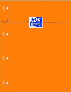 3x Blok biurowy w kratkę Oxford Everyday DB, A4+, 80 kartek, pomarańczowy