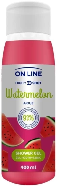5x Żel pod prysznic On line Women, 400ml, fruity shot watermelon
