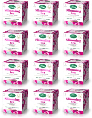 12x Herbata funkcjonalna w torebkach Bifix Slimming Tea, 15 sztuk x 2g