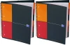 2x Kołonotatnik Oxford International Organiserbook, A4+ w kratkę, 80 kartek, szary