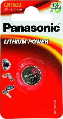 12x Bateria litowa Panasonic Lithium Power, 3V, CR1632, CR1632EL/1B, 1 sztuka
