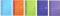5x Kołonotatnik Oxford My Colours, A5, w kratkę, 90  kartek, mix kolorów