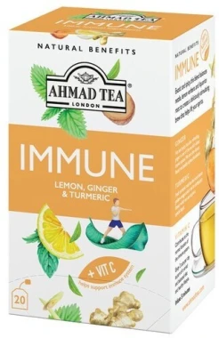 4x Herbata funkcjonalna w kopertach Ahmad Tea Immune Healthy Benefit, 20 sztuk x 1.5g