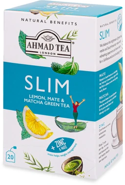 2x Herbata funkcjonalna w kopertach Ahmad Tea Slim Healthy Benefit, 20 sztuk x 1.5g