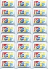 24x Kostka do WC Domestos, 3w1, zapas, cytrynowy, 40g