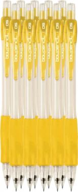 10x Ołówek automatyczny Rystor Boy-Pencil, 0.7mm, z gumką, żółty