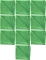10x Ściereczka uniwersalna Merida, mikrofibra, 35x35cm, 1 sztuka, zielony