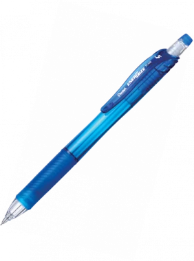 12x Ołówek automatyczny Energize Pentel PL105, 0.5mm, z gumką, niebieski