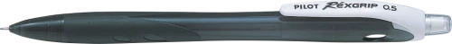10x Ołówek automatyczny Pilot Rexgrip Begreen, 0.5mm, z gumką, czarny