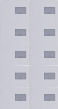 10x Koperta standardowa Rayan, C5, samoklejąca SK, okno prawe, 50 sztuk, biały