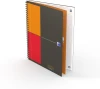 5x Kołonotatnik Oxford International Notebook, A5+, w kratkę, 80 kartek, szary