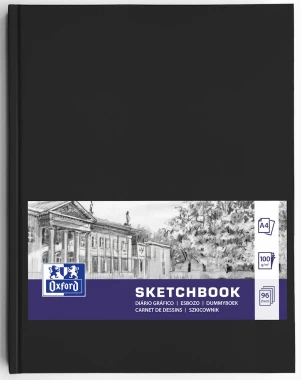 5x Szkicownik Oxford Sketchbook, A4, 96 kartek, ecru