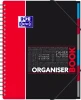 5x Kołonotatnik z przekładkami Oxford Student OrganiserBook, A4+ (245X310), w kratkę, 80 kartek, mix wzorów