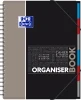 10x Kołonotatnik z przekładkami Oxford Student OrganiserBook, A4+ (245X310), w kratkę, 80 kartek, mix wzorów