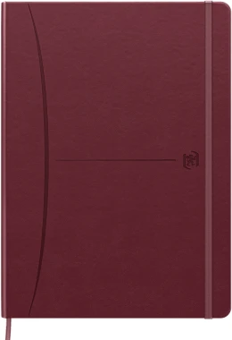 10x Notatnik w kratkę Oxford Signature, z gumką, B5, twarda oprawa, 80 kartek, mix kolorów