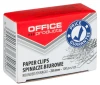 100x Spinacz Office Products, okrągły, 28mm, 100 sztuk, srebrny