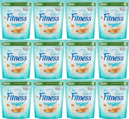 12x Płatki Nestle Corn Flakes Fitness, z jogurtem, 225g