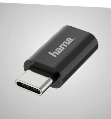 3x Adapter Hama 200310 USB-C - micro USB 2.0, czarny