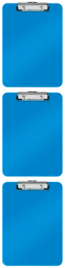 3x Podkład do pisania Leitz Wow, A4, niebieski