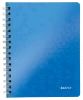 3x Kołonotatnik Leitz Wow, A5, w kratkę, 80 kartek, niebieski