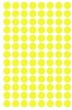 12x Etykiety oznaczeniowe Avery Zweckform, okrągłe, średnica 8mm, 416 sztuk, żółty