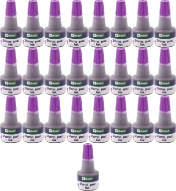 25x Tusz do stempli D.Rect, 30ml, fioletowy