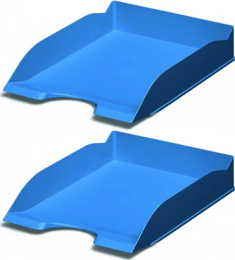 2x Półka na dokumenty Durable ECO, A4, plastikowa, niebieski