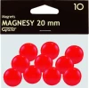 10x Magnesy Grand, 20mm, 10 sztuk, czerwony