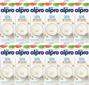 12x Napój sojowy Alpro, bez cukru, 1l