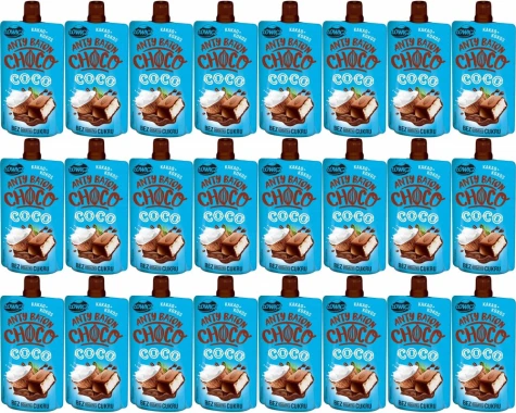 24x Mus antybaton Łowicz Choco Coco, kakao i kokos, bez cukru, 100g