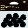 6x Magnesy Grand, 20mm, 10 sztuk, czarny