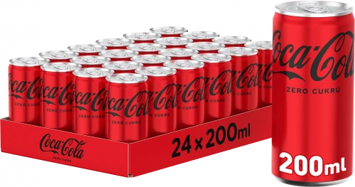 48x Napój gazowany Coca-Cola Zero, puszka, 0.2l