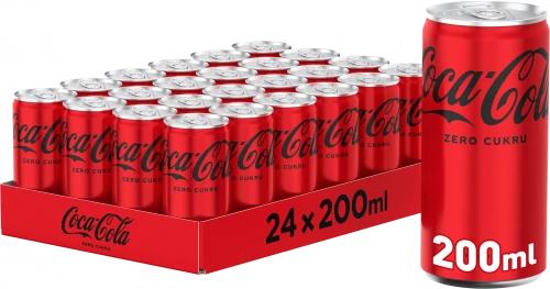72x Napój gazowany Coca-Cola Zero, puszka, 0.2l