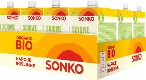 12x Napój sojowy Sonko Organic BIO, bez laktozy, 500ml