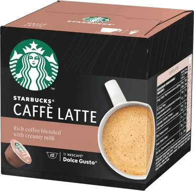 3x Kawa w kapsułkach Starbucks Caffe Latte, 12 sztuk