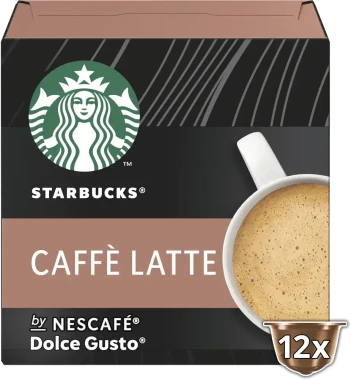 3x Kawa w kapsułkach Starbucks Caffe Latte, 12 sztuk