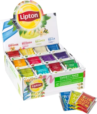 6x Zestaw herbat w kopertach Lipton Variety Pack, 12 smaków, 180 sztuk